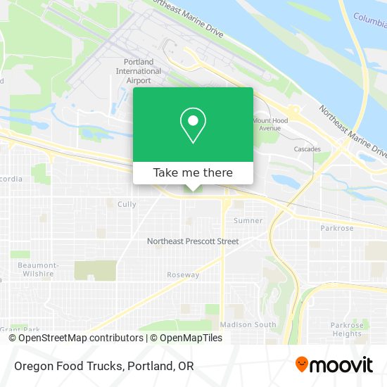 Oregon Food Trucks map