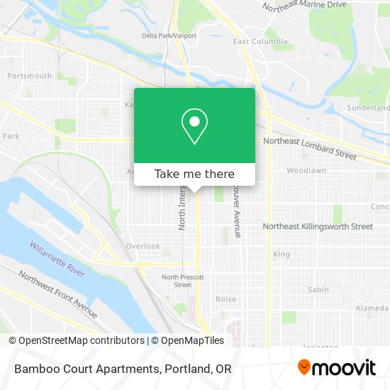 Mapa de Bamboo Court Apartments