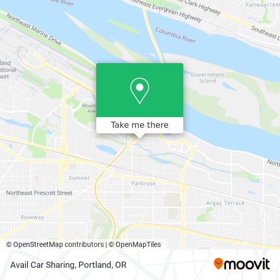Avail Car Sharing map