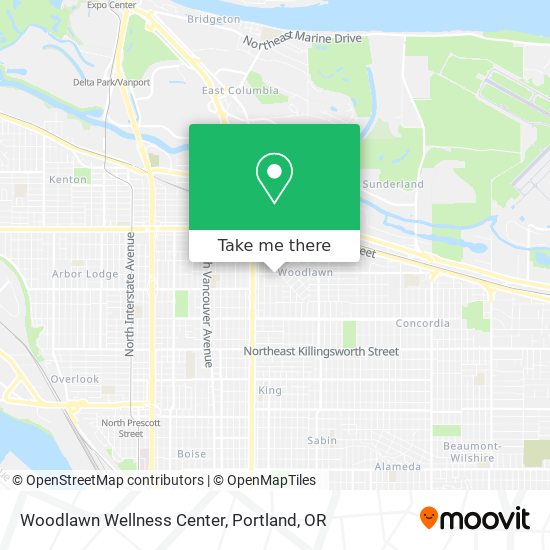 Woodlawn Wellness Center map