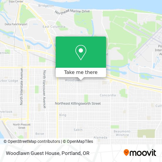 Mapa de Woodlawn Guest House