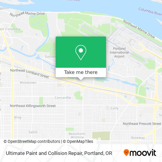 Mapa de Ultimate Paint and Collision Repair