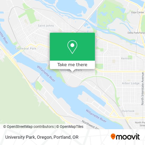 University Park, Oregon map