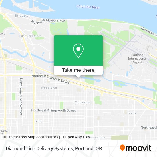 Mapa de Diamond Line Delivery Systems