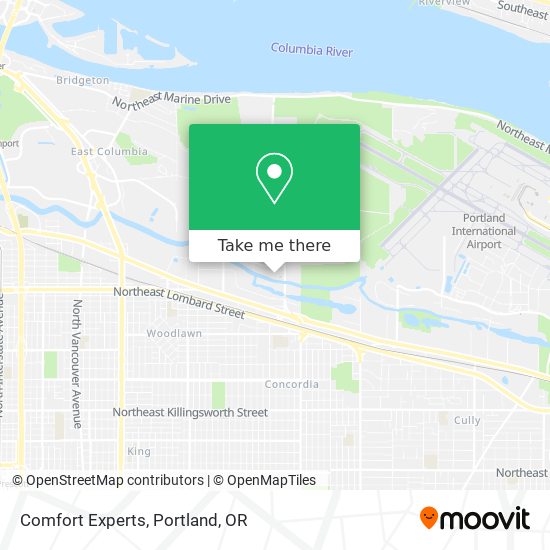 Comfort Experts map