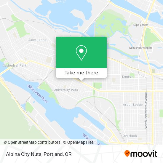 Albina City Nuts map