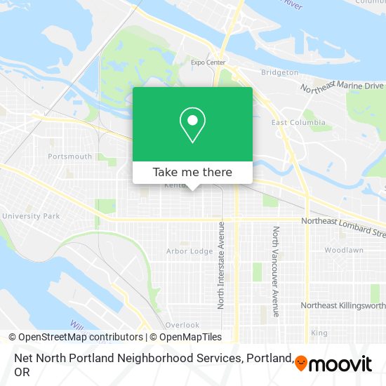 Mapa de Net North Portland Neighborhood Services