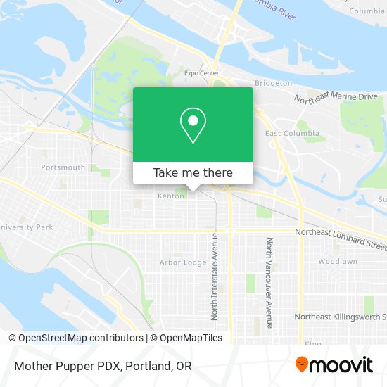 Mother Pupper PDX map