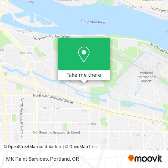 MK Paint Services map
