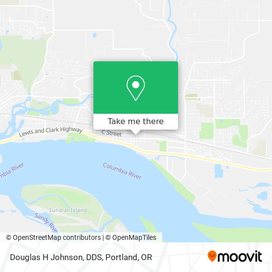 Douglas H Johnson, DDS map