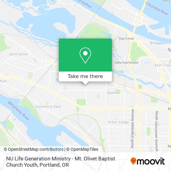 Mapa de NU Life Generation Ministry - Mt. Olivet Baptist Church Youth