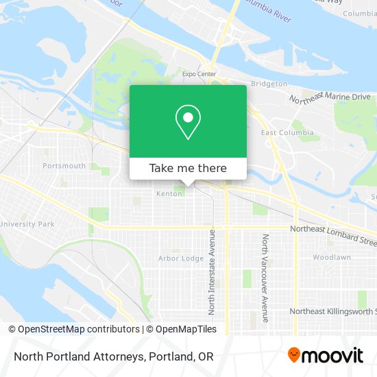 Mapa de North Portland Attorneys