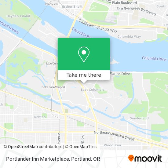 Portlander Inn Marketplace map
