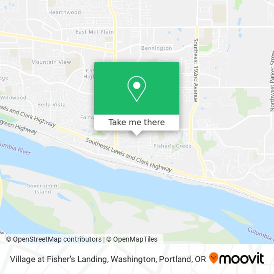 Mapa de Village at Fisher's Landing, Washington