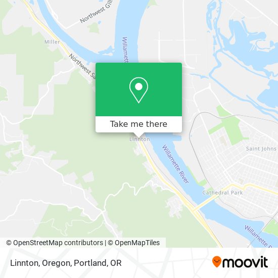 Linnton, Oregon map