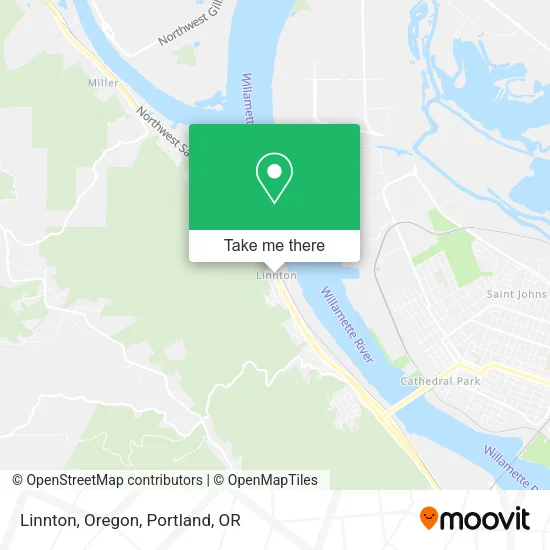 Mapa de Linnton, Oregon