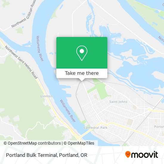 Portland Bulk Terminal map