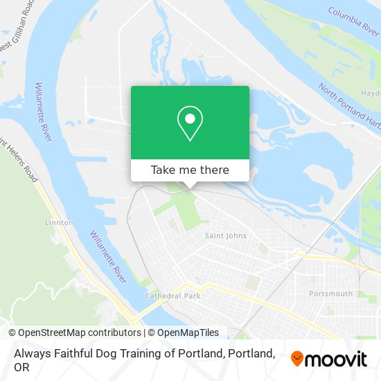 Always Faithful Dog Training of Portland map