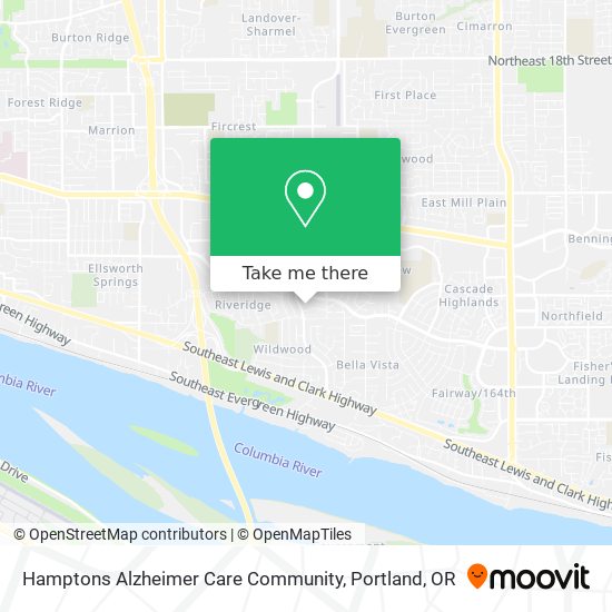 Mapa de Hamptons Alzheimer Care Community