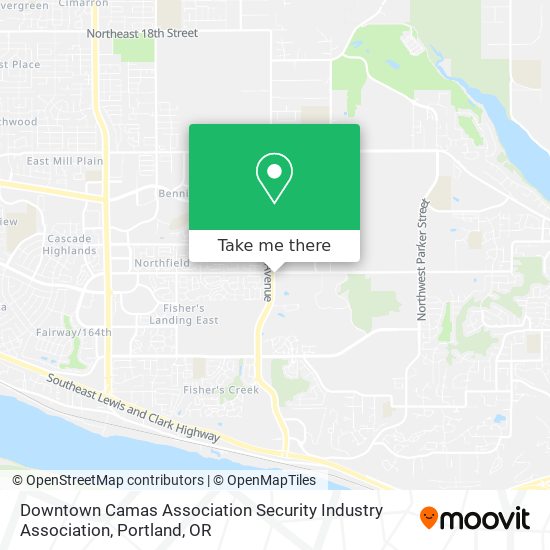 Downtown Camas Association Security Industry Association map