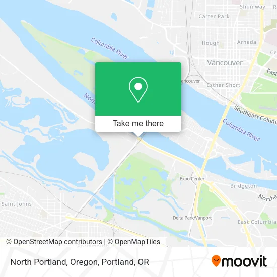 North Portland, Oregon map