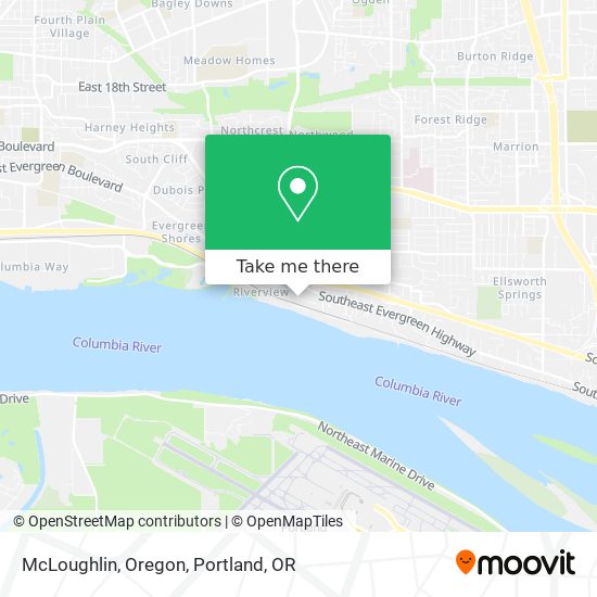 Mapa de McLoughlin, Oregon