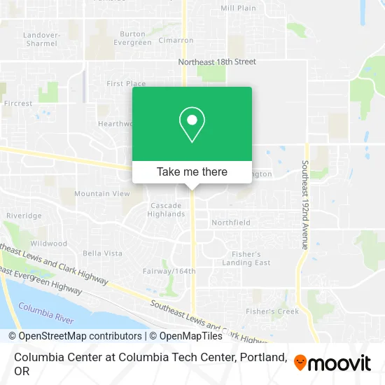 Mapa de Columbia Center at Columbia Tech Center