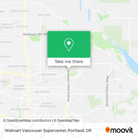 Mapa de Walmart Vancouver Supercenter