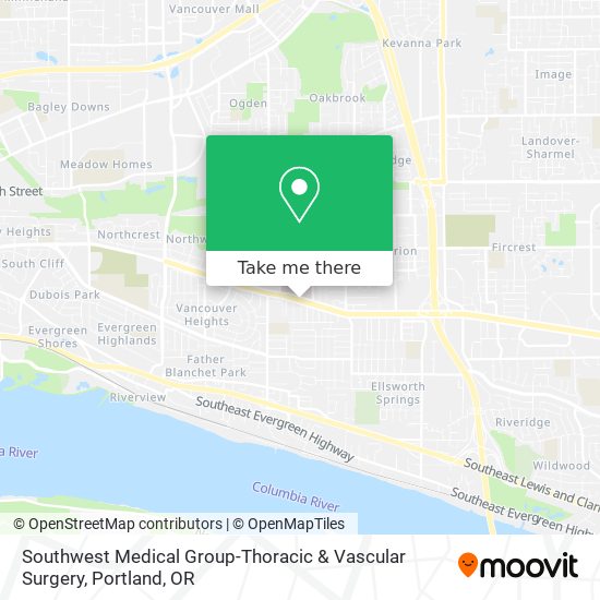 Southwest Medical Group-Thoracic & Vascular Surgery map