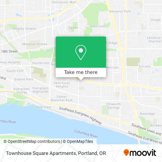 Mapa de Townhouse Square Apartments