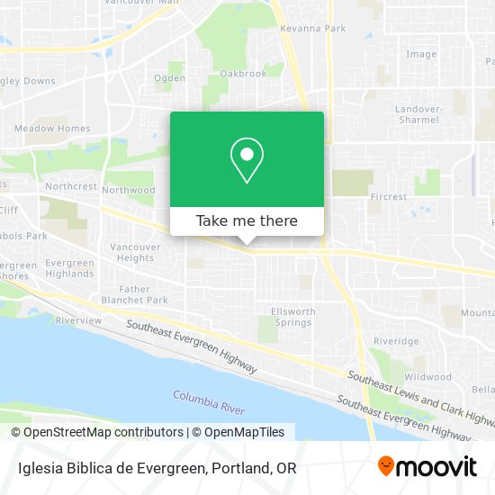 Iglesia Biblica de Evergreen map