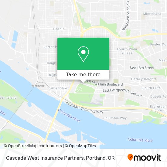Mapa de Cascade West Insurance Partners