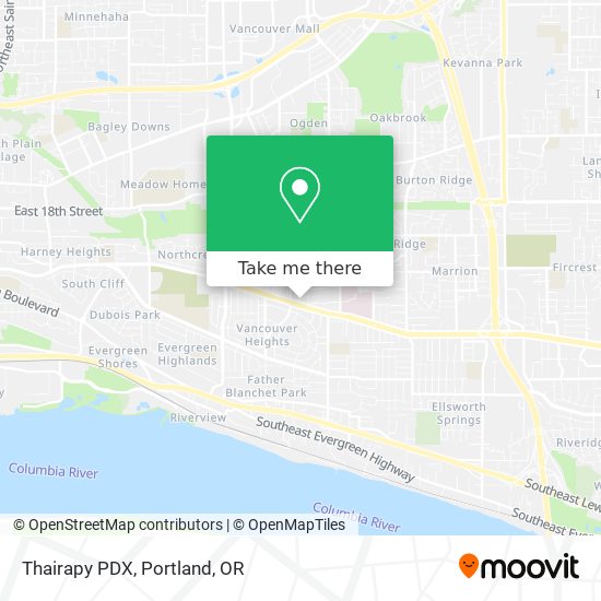 Thairapy PDX map