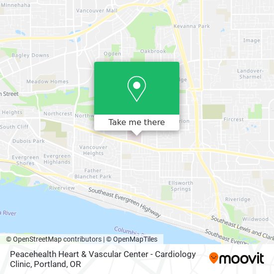 Mapa de Peacehealth Heart & Vascular Center - Cardiology Clinic