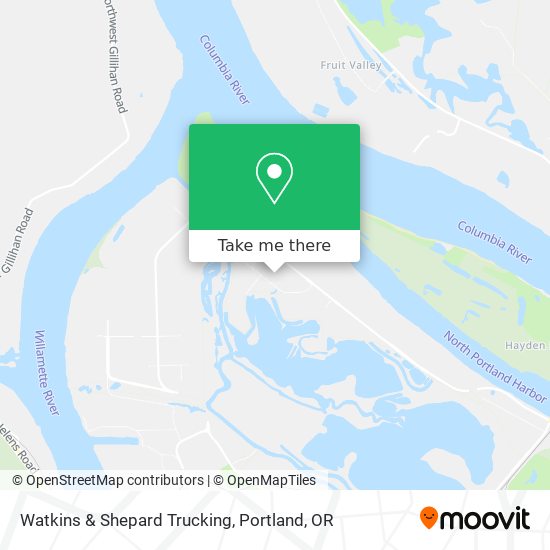 Watkins & Shepard Trucking map