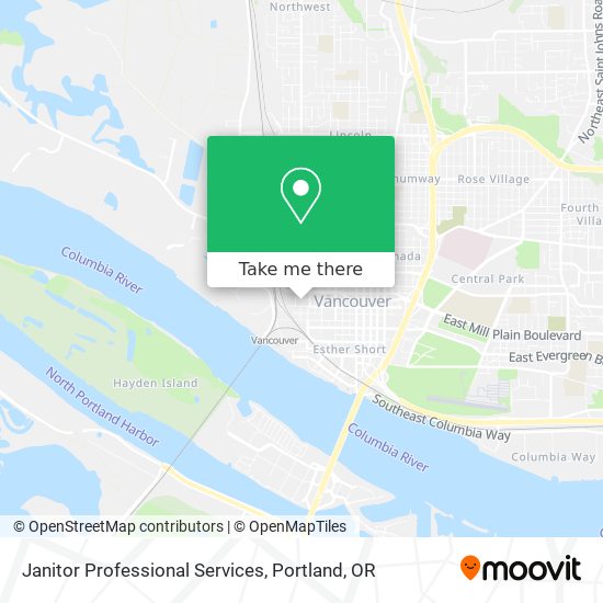 Janitor Professional Services map