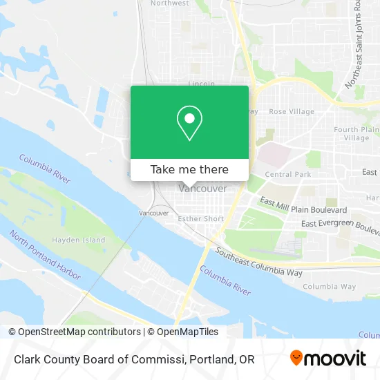 Mapa de Clark County Board of Commissi