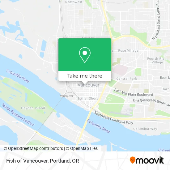 Mapa de Fish of Vancouver