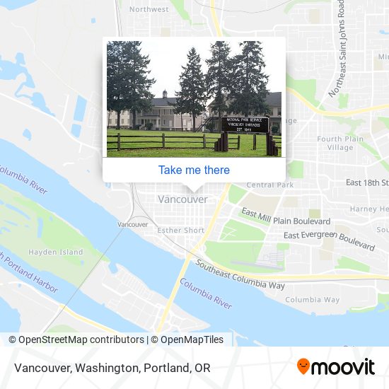 Vancouver, Washington map