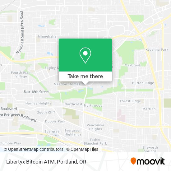 Mapa de Libertyx Bitcoin ATM