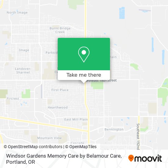Windsor Gardens Memory Care by Belamour Care map