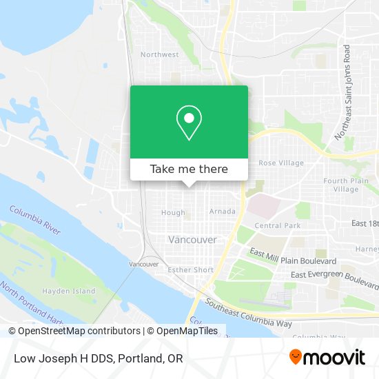 Low Joseph H DDS map