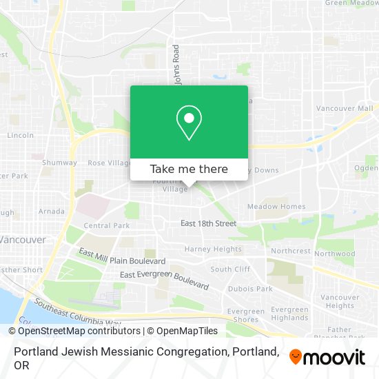 Mapa de Portland Jewish Messianic Congregation