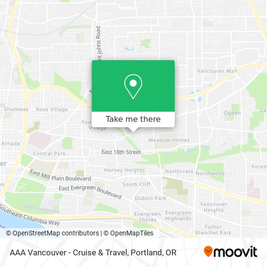 AAA Vancouver - Cruise & Travel map