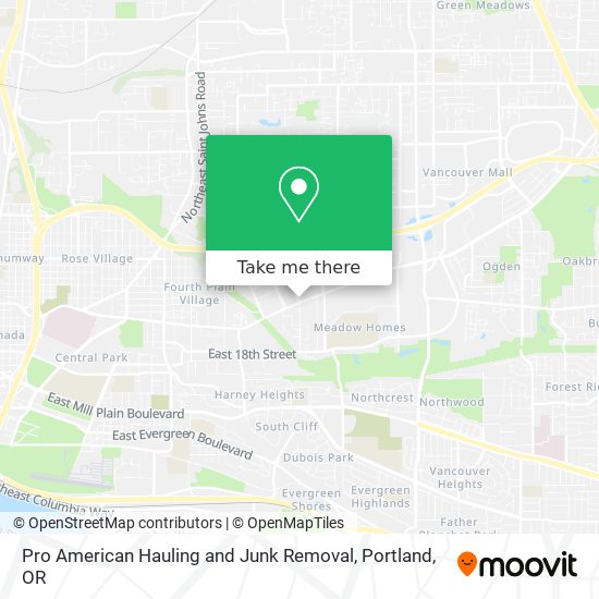 Mapa de Pro American Hauling and Junk Removal