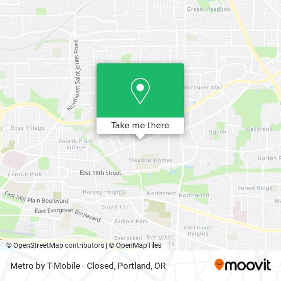 Metro by T-Mobile - Closed map