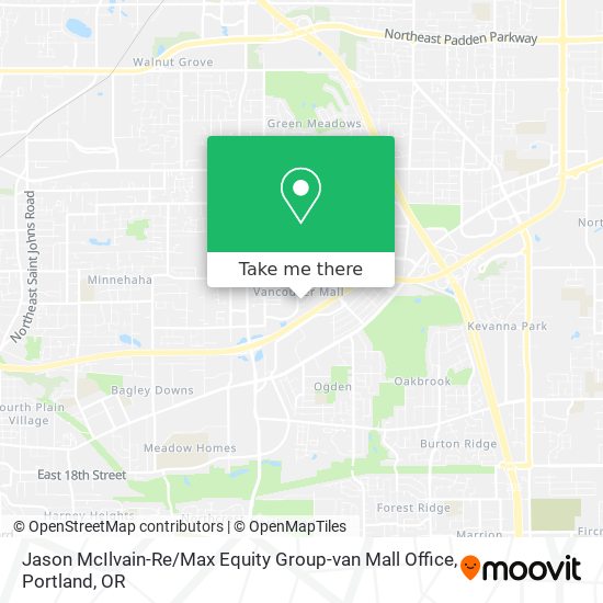 Jason McIlvain-Re / Max Equity Group-van Mall Office map