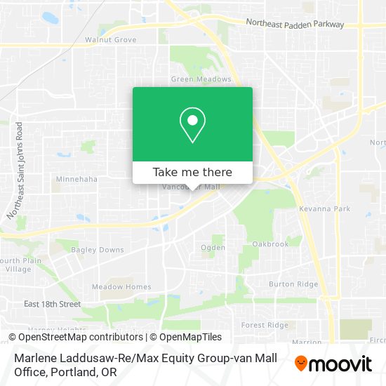 Mapa de Marlene Laddusaw-Re / Max Equity Group-van Mall Office