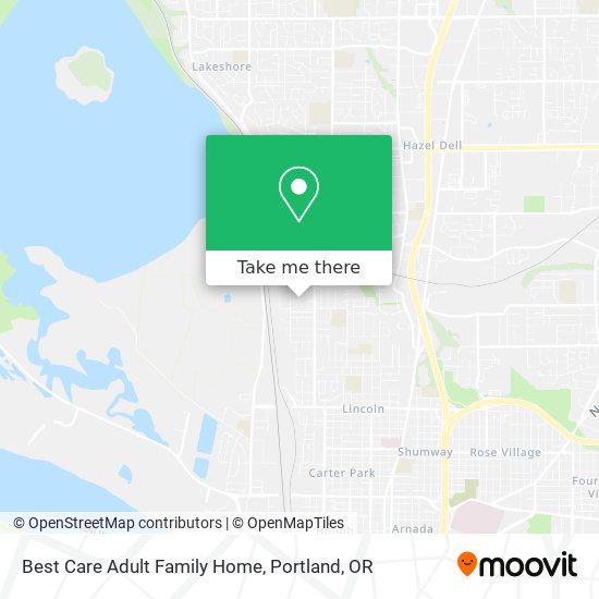 Best Care Adult Family Home map