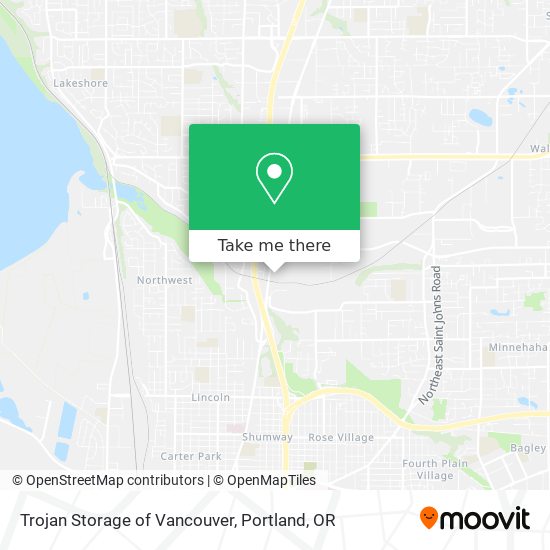 Mapa de Trojan Storage of Vancouver